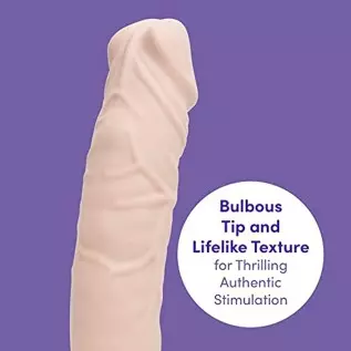 Lovehoney 7 Function Extra Girthy Realistic Vibrator - 8" - Soft Silicone - Easy to Use