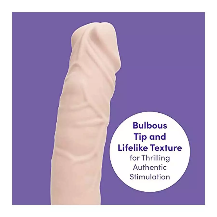 Lovehoney 7 Function Extra Girthy Realistic Vibrator - 8" - Soft Silicone - Easy to Use