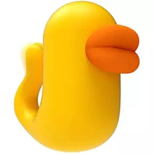 Yellow Mini Finger Vibrator Cute Little Duck Bullet Vibrator with 10 Vibration Modes Small Sex Toys