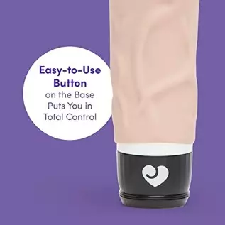 Lovehoney 7 Function Extra Girthy Realistic Vibrator - 8" - Soft Silicone - Easy to Use