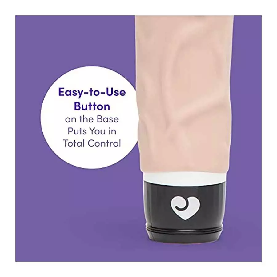 Lovehoney 7 Function Extra Girthy Realistic Vibrator - 8" - Soft Silicone - Easy to Use