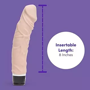 Lovehoney 7 Function Extra Girthy Realistic Vibrator - 8" - Soft Silicone - Easy to Use