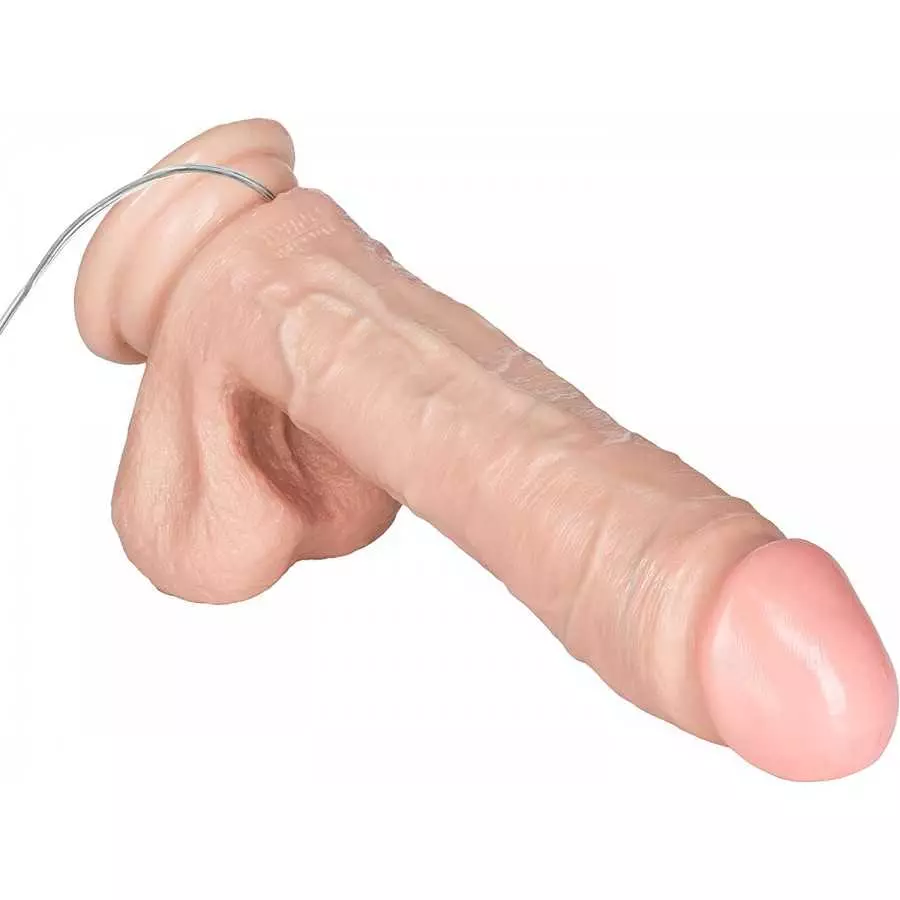 California Exotics The Vibrating Emperors Better Than Real Vibrator with Suction Cup and Lubricant, Ivory, 8 Inches