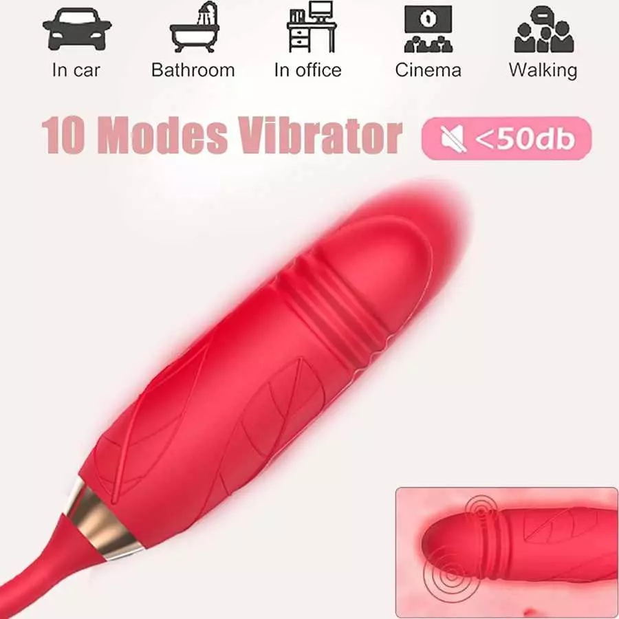 Rose Toy, Rose Sex Stimulator for Women, Clitoralis Stimulator for Women 10 Modes Adult Toy Machine Pleasure Valentine's Day Dec