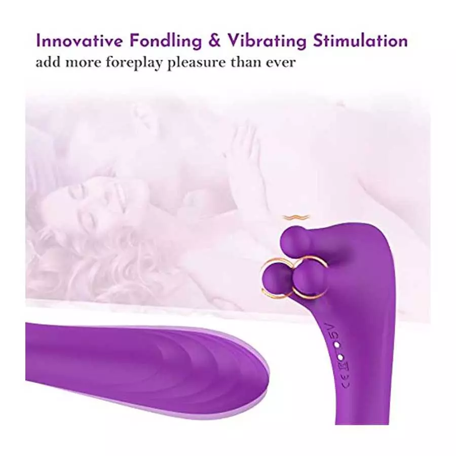 Fondling Clitoral Vibrator with Pulsating Clitoral Stimulator - BOMBEX, G Spot Vibrator, Mimic Oral Pleasure & Finger Caress, Ad
