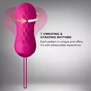 Blush Carina - 7 Modes Gyrating & Vibrating Egg Vibrator - Wireless Remote Controlled - Rechargeable - for Internal & Clitoral S Blush Carina - 7 Modes Gyrating & Vibrating Egg Vibrator - Wireless Remote Controlled - Rechargeable - for Internal & Clitoral S