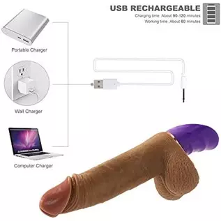 Realistic Dildo Vibrator for Women Vibrating Thrusting Dildos G spot Vibrators Telescopic 6.6inch Penis Cock USB Rechargeable Wi Realistic Dildo Vibrator for Women Vibrating Thrusting Dildos G spot Vibrators Telescopic 6.6inch Penis Cock USB Rechargeable Wi