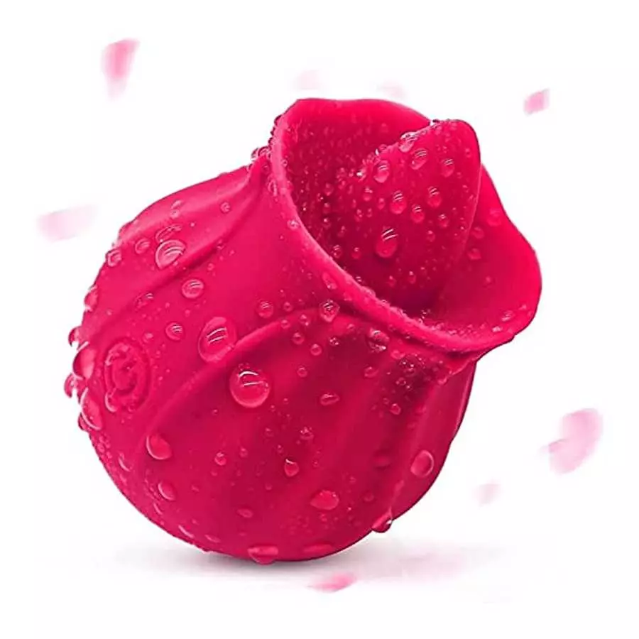 Clit Tongue Vibrator Sucking and Licking Toy, 10 Modes Powerful, Nipples Clitoris G-spot Stimulator for Women, Mini Tongue Sucki