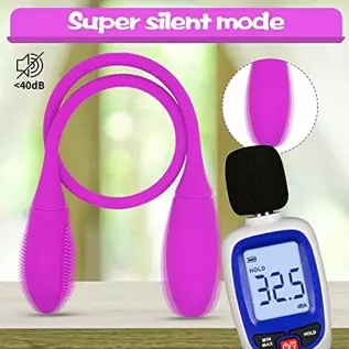 2 in 1 G-spot Vaginal Vibrator Anal Sex Anal Dildo Vibrator Adult Sex Toy with 7 Vibration Modes for Women Silicone Dual Headed 