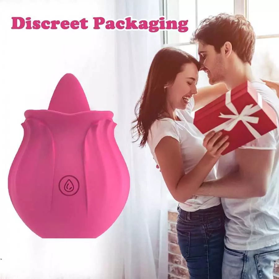 BONAQA Rose Toy for Woman, Rose Vibrator Pleasure Rose Sex Toy Clit Sucker Adult Sensory Toys Clitoral Nipple Stimulator G-Spot 