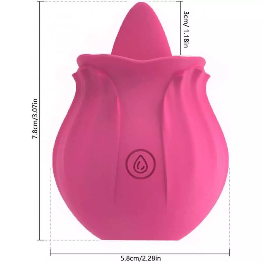 BONAQA Rose Toy for Woman, Rose Vibrator Pleasure Rose Sex Toy Clit Sucker Adult Sensory Toys Clitoral Nipple Stimulator G-Spot 