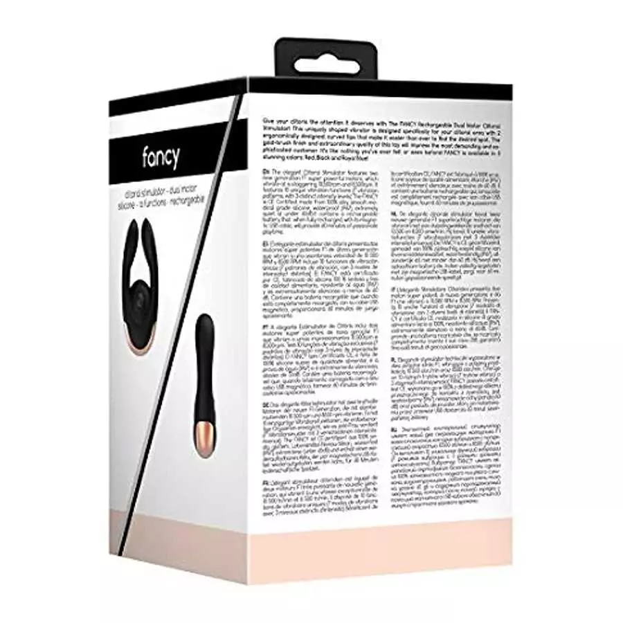 Shots Toys Elegance Dual Motor Clitoral Stimulator Fancy, Black