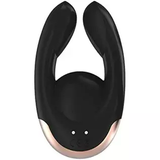 Shots Toys Elegance Dual Motor Clitoral Stimulator Fancy, Black Shots Toys Elegance Dual Motor Clitoral Stimulator Fancy, Black