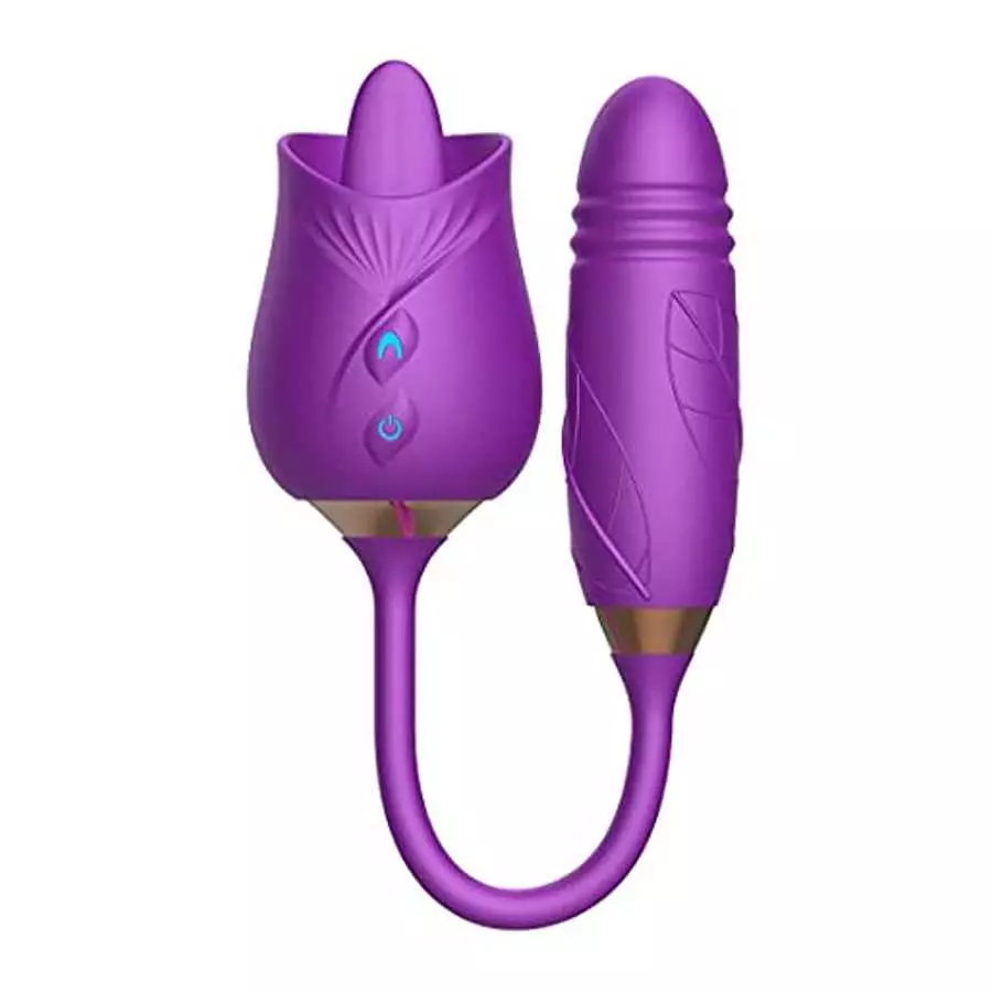 Rose Toy for Women -Rose Sex Toy with Tongue Licking Vibrator for Women G spot Nipple Stimulation, Rechargeable Vibrating Machin Rose Toy for Women -Rose Sex Toy with Tongue Licking Vibrator for Women G spot Nipple Stimulation, Rechargeable Vibrating Machin