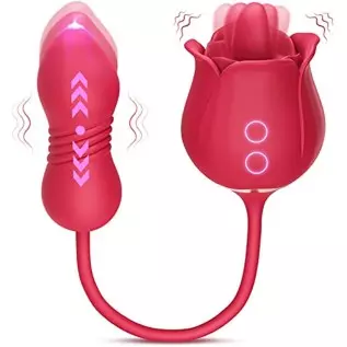 Rose Sex Toy with Dildo Vibrator Kit Rose Sex Toy with Dildo Vibrator Kit