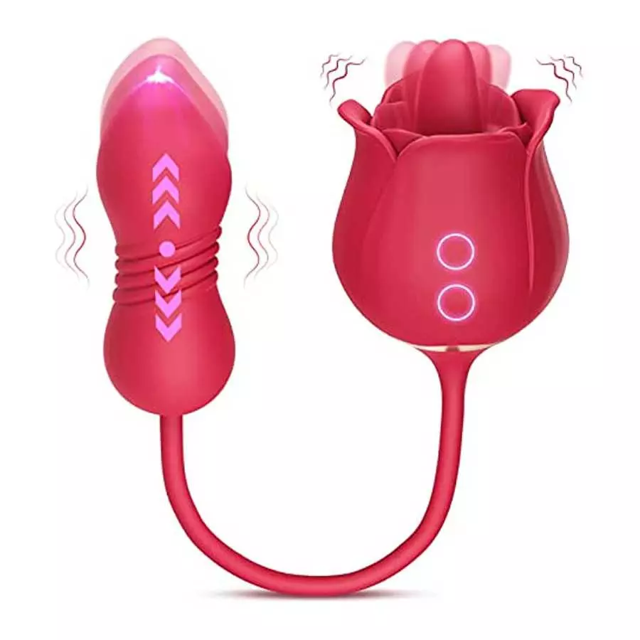 Rose Sex Toy with Dildo Vibrator Kit
