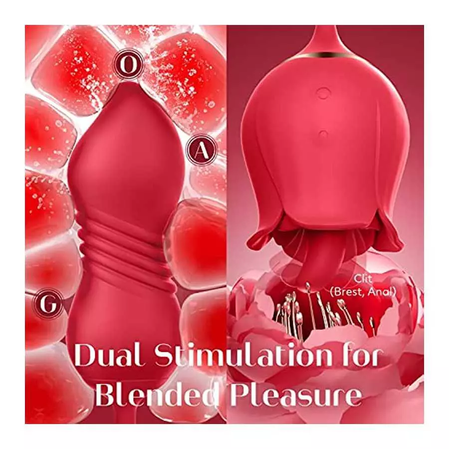 Rose Sex Toy with Dildo Vibrator Kit