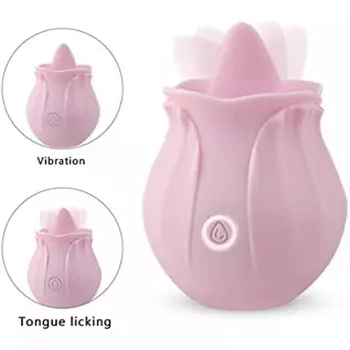 BONAQA Rose Toy for Woman, Rose Vibrator Pleasure Rose Sex Toy Clit Sucker Adult Sensory Toys Clitoral Nipple Stimulator G-Spot 