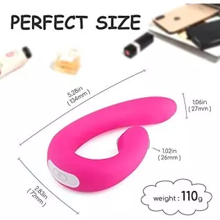 Fantasy Lover Rechargeable Clitoral and G-Spot Vibrator Couples Vibrator with 9 Powerful Vibrations Adult Sex Toy for Women Solo