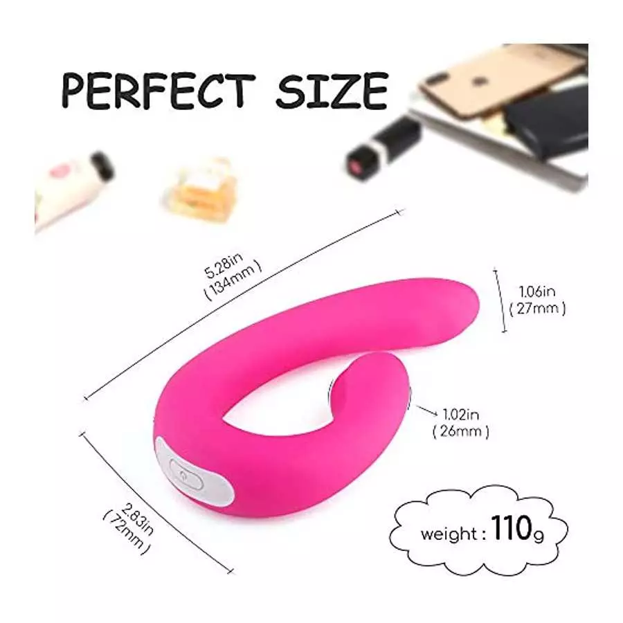 Fantasy Lover Rechargeable Clitoral and G-Spot Vibrator Couples Vibrator with 9 Powerful Vibrations Adult Sex Toy for Women Solo