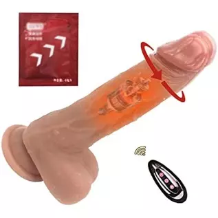 8.6 "Realistic Heated Thrust Dildo, with Strong Suction Cup for Hands-Free Play, Adult Sex Toys for Women