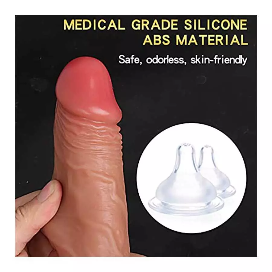 8.6 "Realistic Heated Thrust Dildo, with Strong Suction Cup for Hands-Free Play, Adult Sex Toys for Women