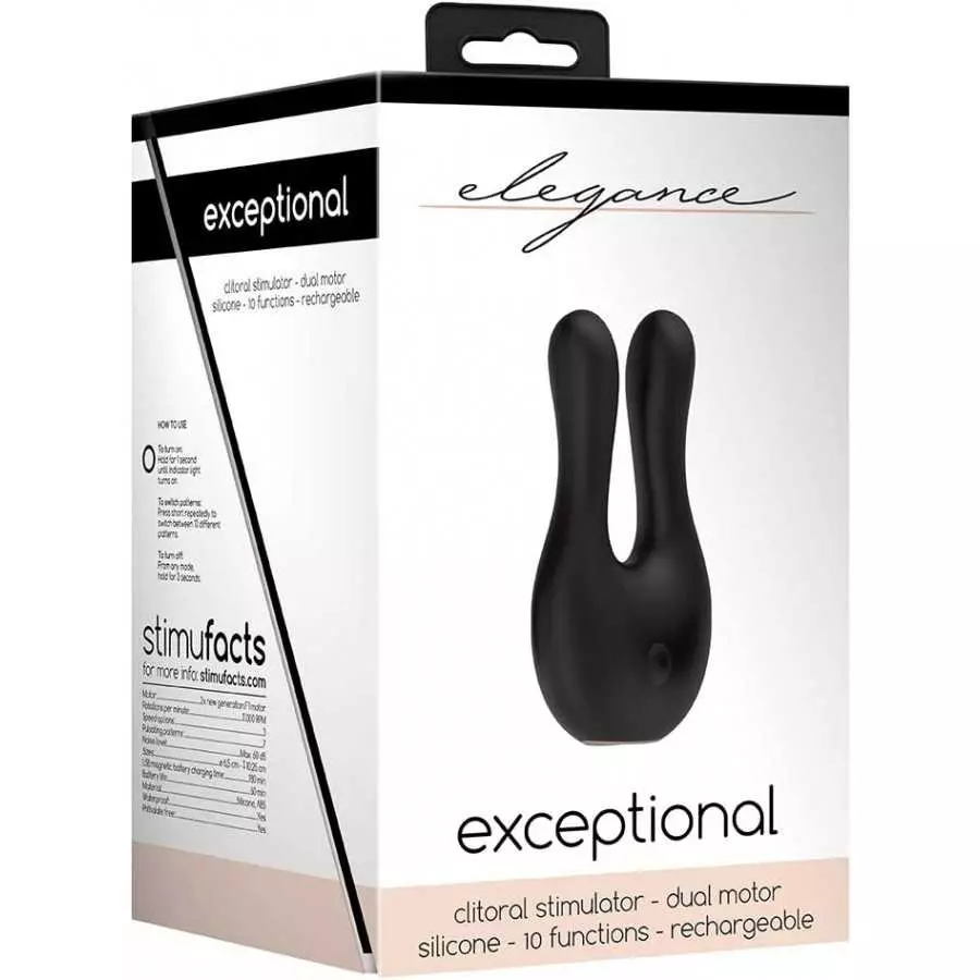 Shots Toys Elegance Dual Motor Clitoral Stimulator Exceptional, Red