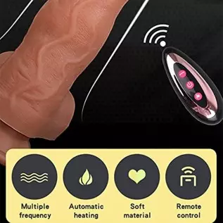 8.6 "Realistic Heated Thrust Dildo, with Strong Suction Cup for Hands-Free Play, Adult Sex Toys for Women