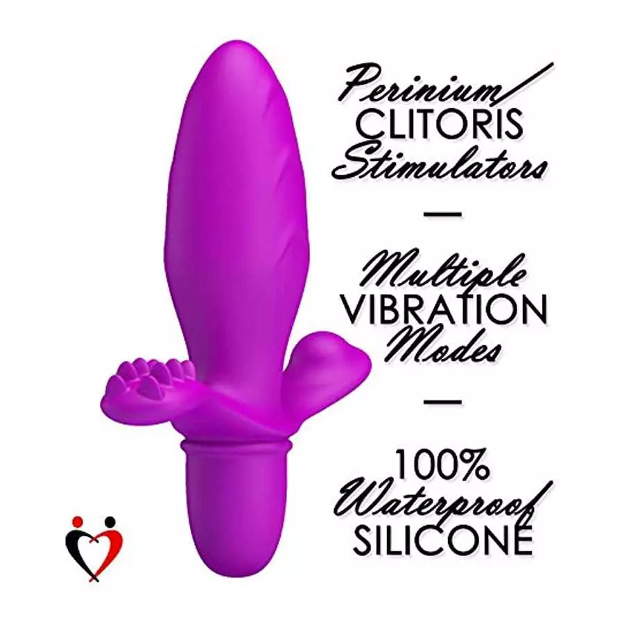 LeLuv Anal Plug Vibrator 10 Mode Smooth Silicone
