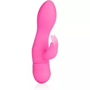 CalExotics Silicone One Touch Jack Rabbit – 10 Function Waterproof Vibrator - Adult Sex Toys for Couples - Clitoral G Spot Massa