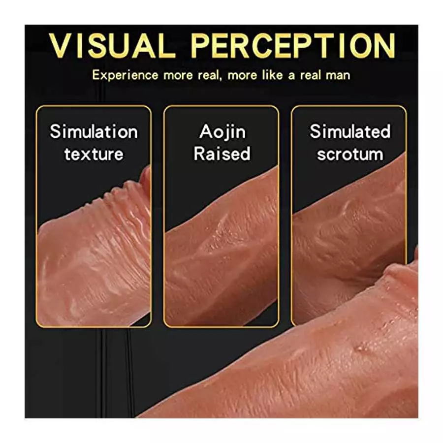 8.6 "Realistic Heated Thrust Dildo, with Strong Suction Cup for Hands-Free Play, Adult Sex Toys for Women