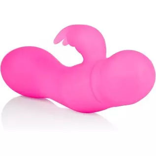 CalExotics Silicone One Touch Jack Rabbit – 10 Function Waterproof Vibrator - Adult Sex Toys for Couples - Clitoral G Spot Massa