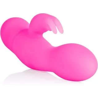 CalExotics Silicone One Touch Jack Rabbit – 10 Function Waterproof Vibrator - Adult Sex Toys for Couples - Clitoral G Spot Massa