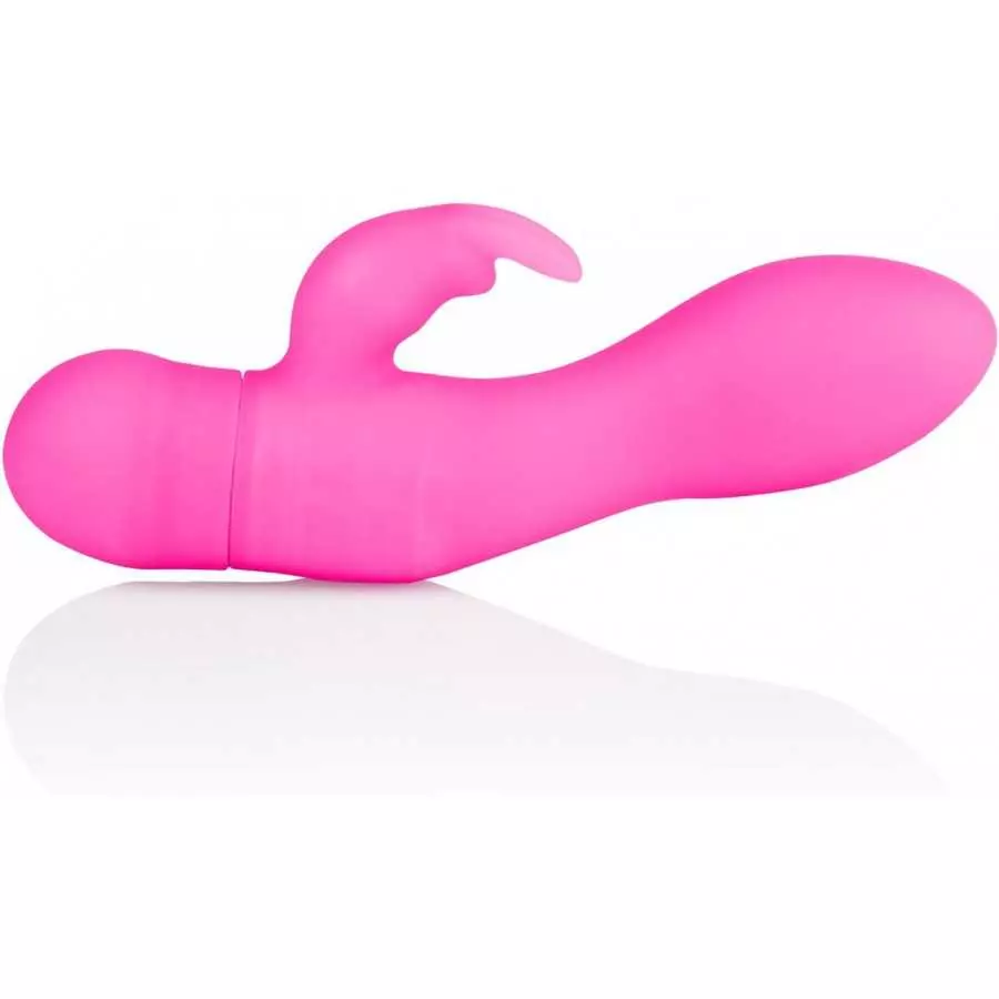 CalExotics Silicone One Touch Jack Rabbit – 10 Function Waterproof Vibrator - Adult Sex Toys for Couples - Clitoral G Spot Massa