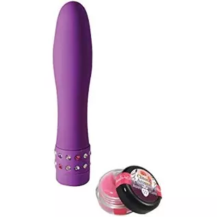 Bijoix De Cli Vibrator Bling Bullet with Clitoral Arousal Cream, Purple, 0.8 Ounce