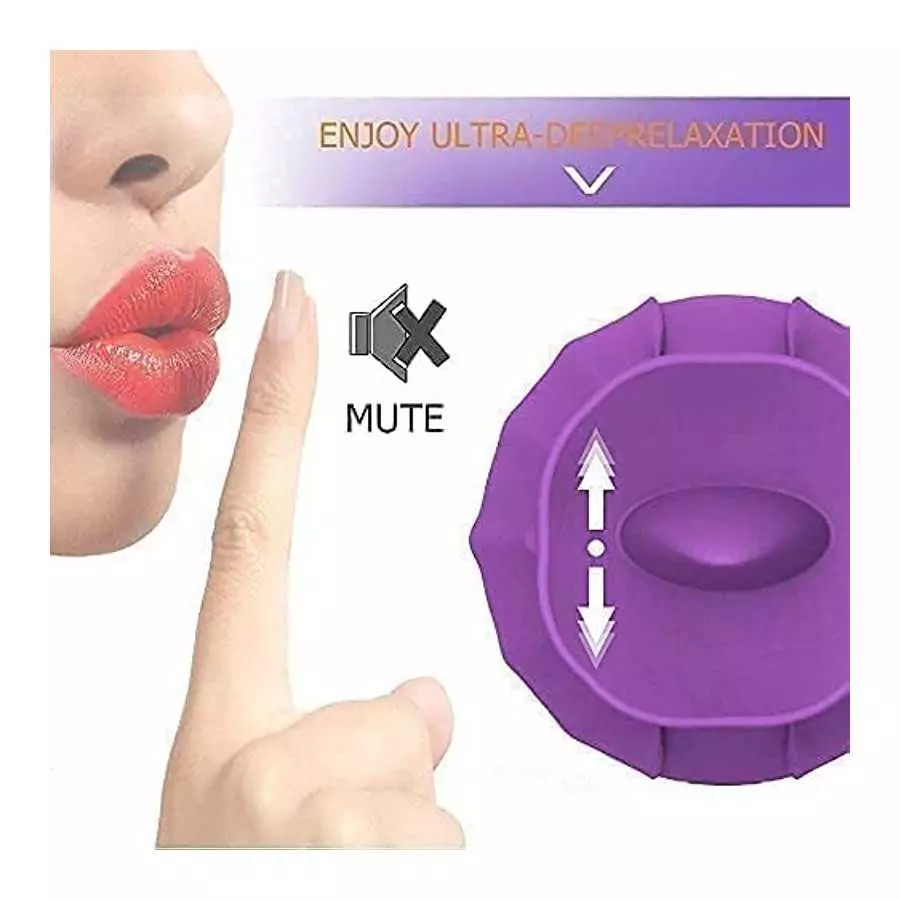 Rose Sex Toy for Women - Woman Pleasure Tongue Licking Mini Clitoral Vibrator Stimulator with 10 Vibrating Pleasure for Clitoris