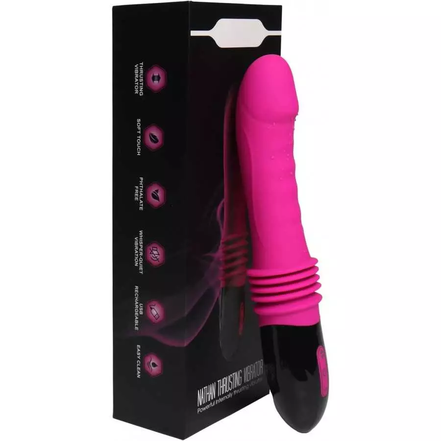 G Spot Dildo Vibrator for Women，10 Vibrations & 3 Thrust with Clitoral Vaginal Anal Stimulation，Waterproof Rechargeable Female V