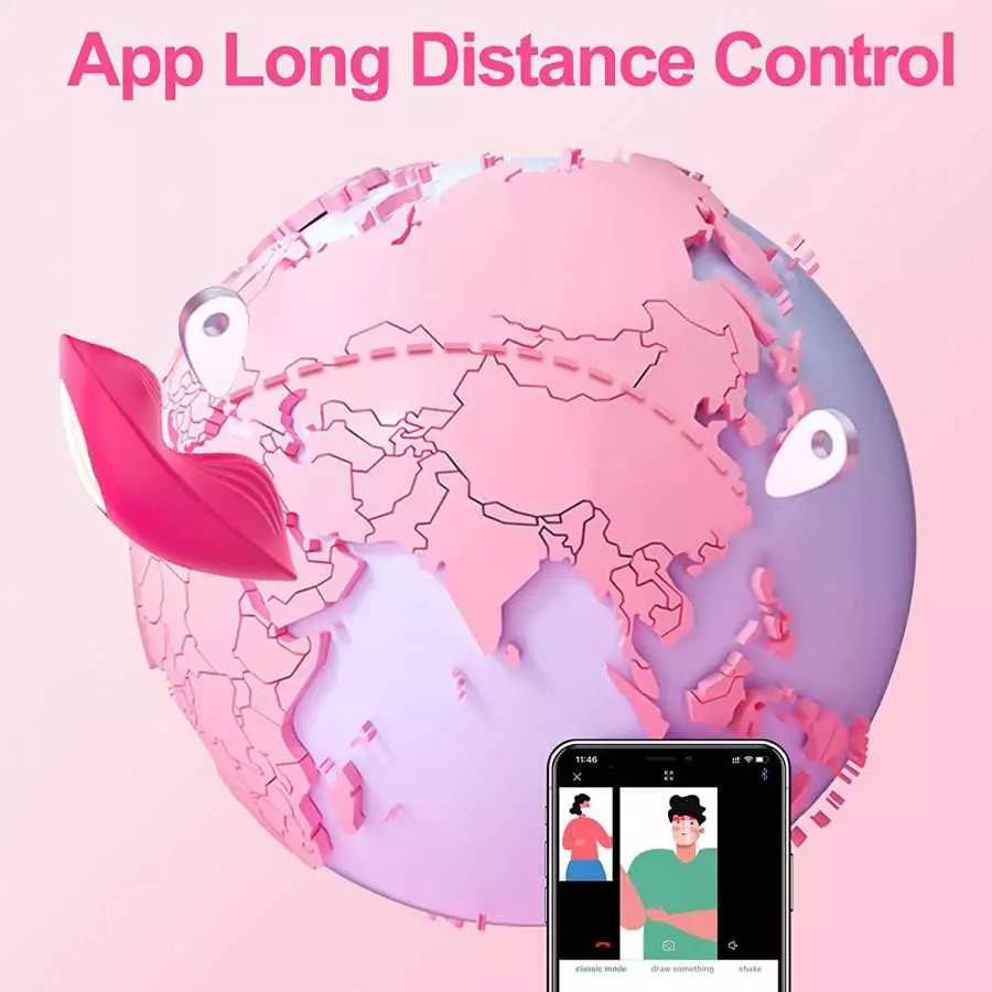 App Remote Control Wearable Panty Clitoral Vibrators, G Spot Butterfly Vibrators with 9 Vibration Massager, Waterproof Magnetic 