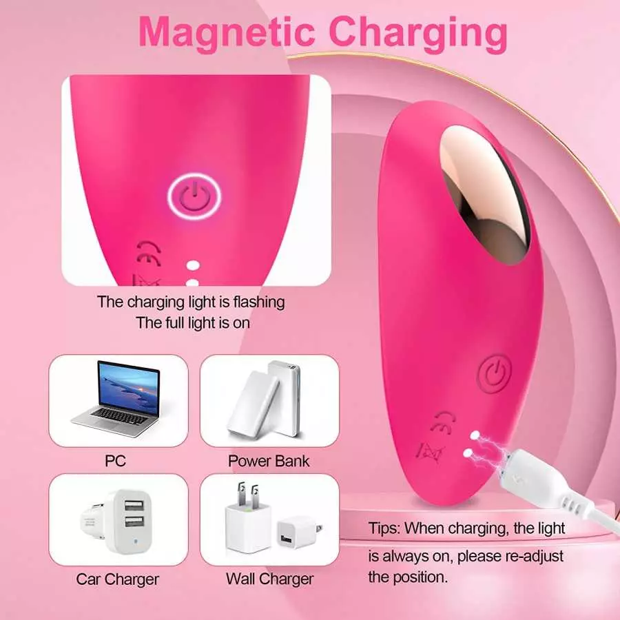App Remote Control Wearable Panty Clitoral Vibrators, G Spot Butterfly Vibrators with 9 Vibration Massager, Waterproof Magnetic 