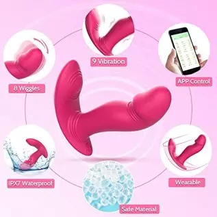 Vibrating & Wiggling Wearable Clitoral G Spot Vibrator for Women, Banenu APP Remote Control Perfect-Fit Butterfly Panty Vibrator Vibrating & Wiggling Wearable Clitoral G Spot Vibrator for Women, Banenu APP Remote Control Perfect-Fit Butterfly Panty Vibrator