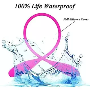 Dual Headed Dildo Vibrator, Silicone Realistic Dual Headed Vibrator Dildo for G-spot Clitoris Nipples Prostate Vaginal Stimulati