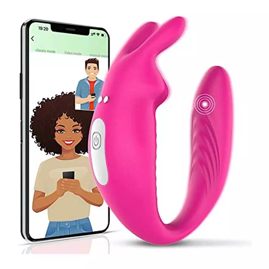 App Remote Control Wearable Clitoral G Spot Vibrator for Women, Panty Couples Vibrator with 12 Vibrations, Dual Vibrating G-spot