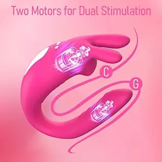 App Remote Control Wearable Clitoral G Spot Vibrator for Women, Panty Couples Vibrator with 12 Vibrations, Dual Vibrating G-spot