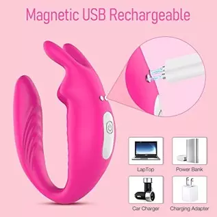 App Remote Control Wearable Clitoral G Spot Vibrator for Women, Panty Couples Vibrator with 12 Vibrations, Dual Vibrating G-spot