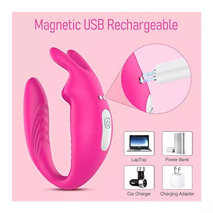 App Remote Control Wearable Clitoral G Spot Vibrator for Women, Panty Couples Vibrator with 12 Vibrations, Dual Vibrating G-spot