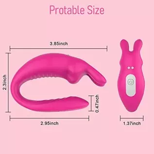 App Remote Control Wearable Clitoral G Spot Vibrator for Women, Panty Couples Vibrator with 12 Vibrations, Dual Vibrating G-spot