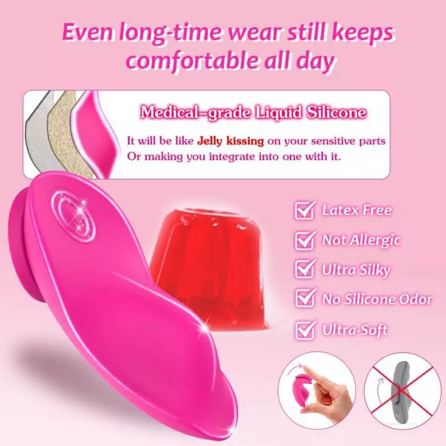 Ultra-Soft Remote Control Wearable Vibrator, MHYNNR Magnetic Vibrating Panties Sex Toys Products Stimulator for Adult Couples Wo Ultra-Soft Remote Control Wearable Vibrator, MHYNNR Magnetic Vibrating Panties Sex Toys Products Stimulator for Adult Couples Wo