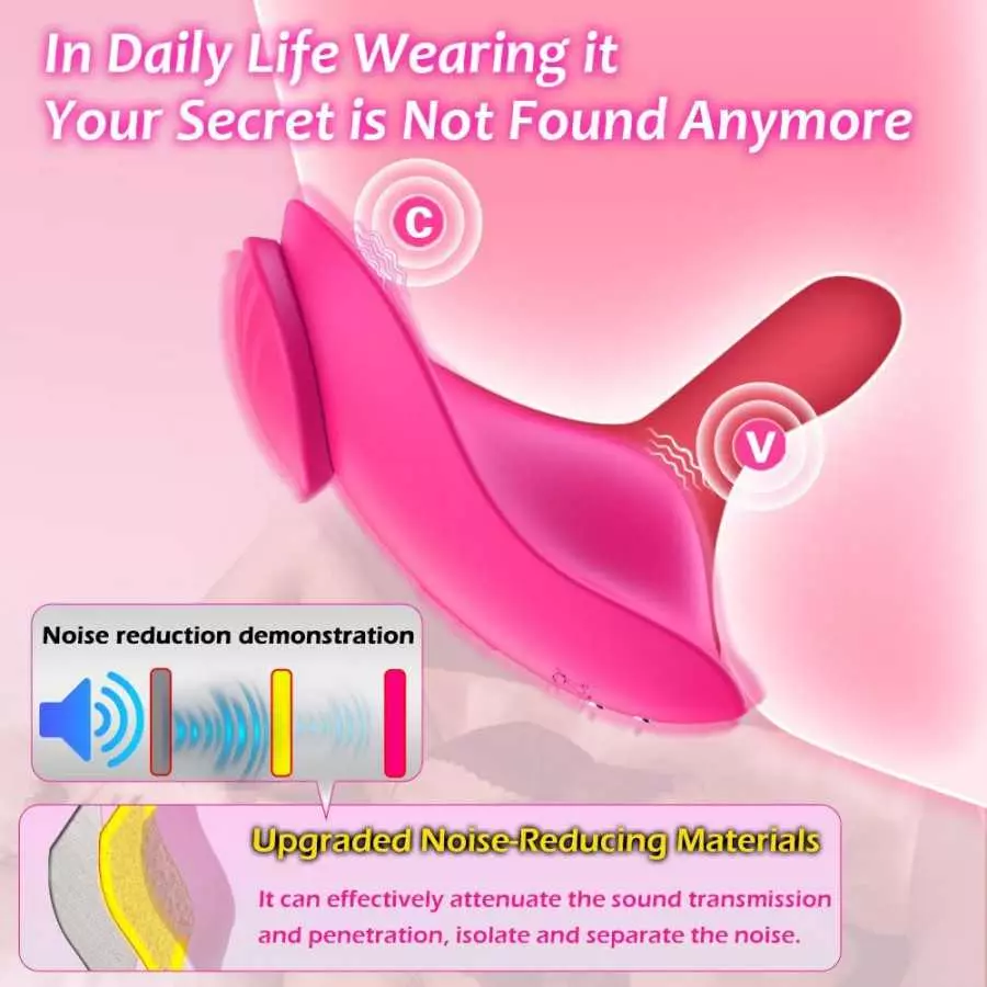 Ultra-Soft Remote Control Wearable Vibrator, MHYNNR Magnetic Vibrating Panties Sex Toys Products Stimulator for Adult Couples Wo