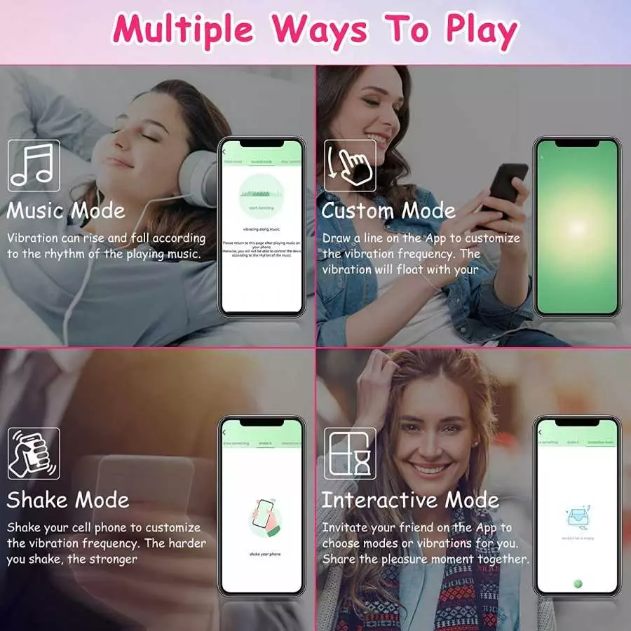 Wearable Panty Vibrator Clitoral Butterfly Vibrator G Spot Stimulator for Woman with APP Control,Rechargeable Waterproof Invisib