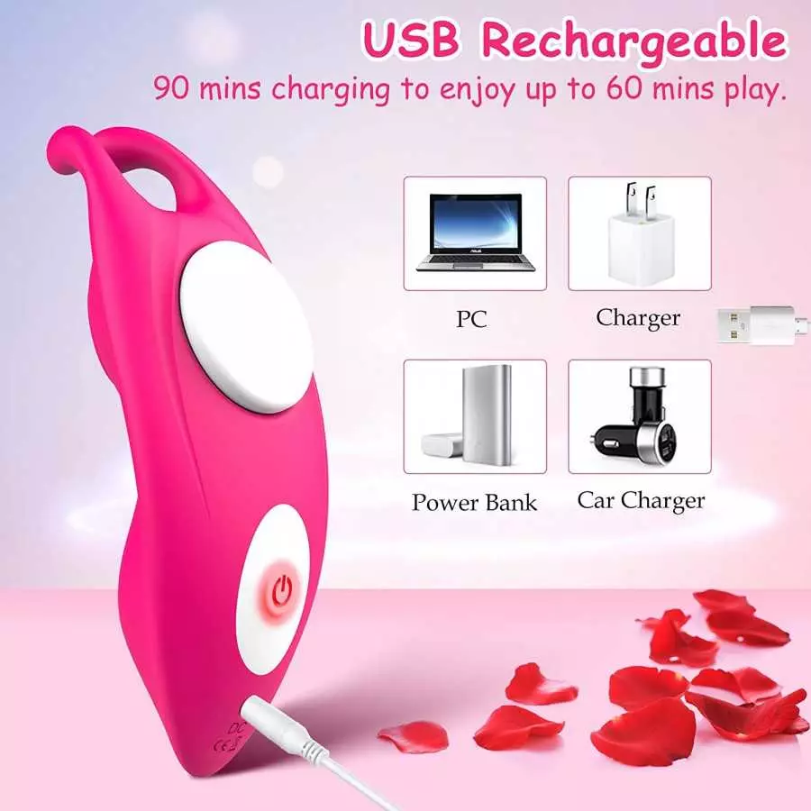 Wearable Panty Vibrator Clitoral Butterfly Vibrator G Spot Stimulator for Woman with APP Control,Rechargeable Waterproof Invisib